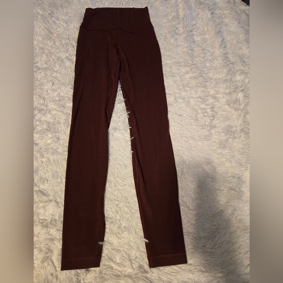 lululemon athletica Pants - Lululemun Leggings High Rise Women's Color Burgandy Size 4